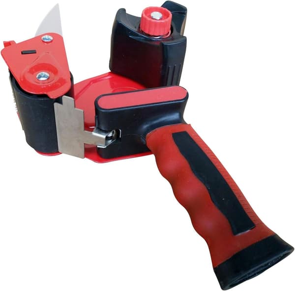 Rød dispenser for limteip