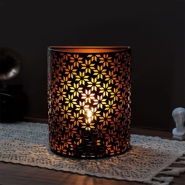 Batteridrevet lampe 20 cm H væglampe belysning metal rustik wal