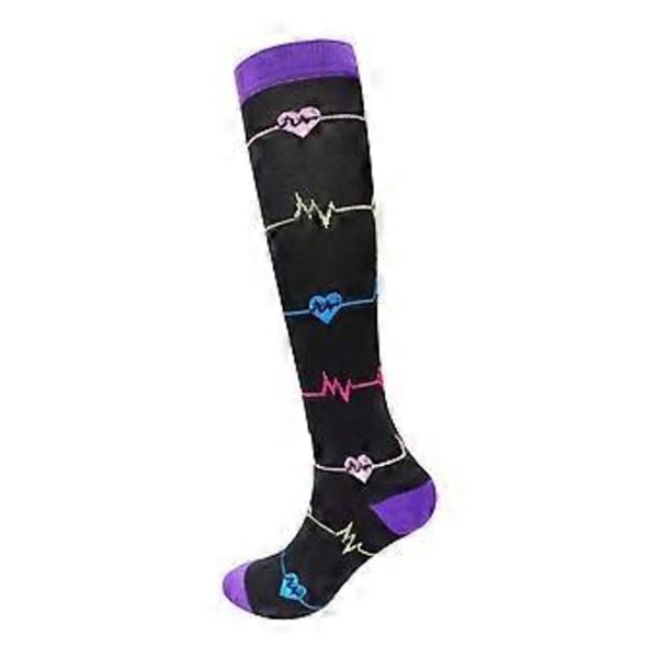 Unisex Løbesokker til Sport, Vandreture, Kompressionsstrømper (S M D)