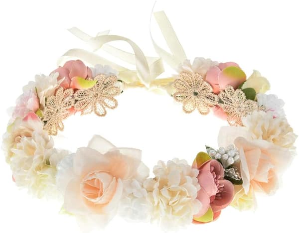Fe-hodeband for kvinner - Blomster - Blomsterkrans - Blomster