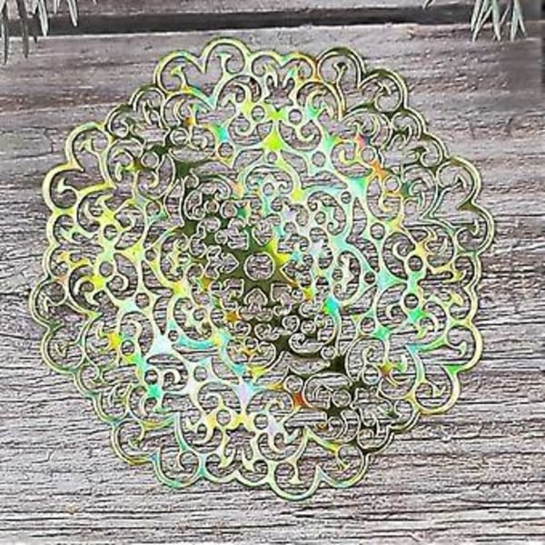 4 Tommer Metal Hul Mandala Blomst Skære Dør Stencil DIY Scrapbooking Skabelon