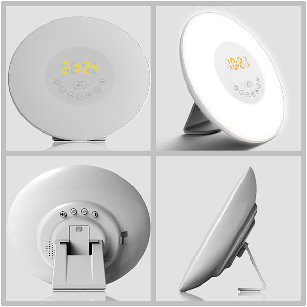 Radiovækkeur Lys Sengebordslampe Vækkeur LED Lys Touch