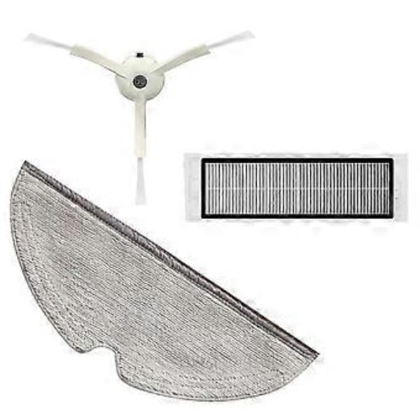 hepa filter sidebørste klut kompatibel med xiaomi roborock s5 max s6 maxv s50 s51