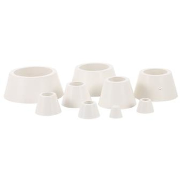 1 Set Buchner Tratt Kolv Adapter Set Gummi Avsmalnande Krage Filter Adapter Set