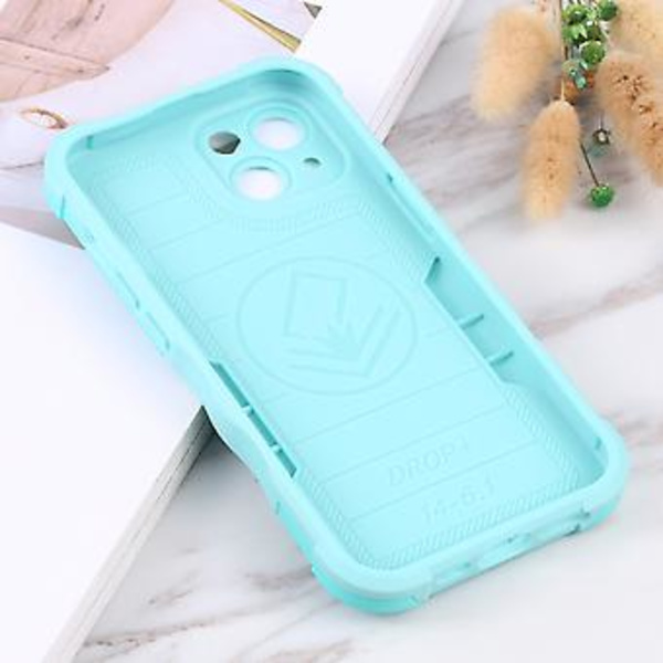 Anti-slip Armor Case til iPhone 14 Plus (Mintgrøn)