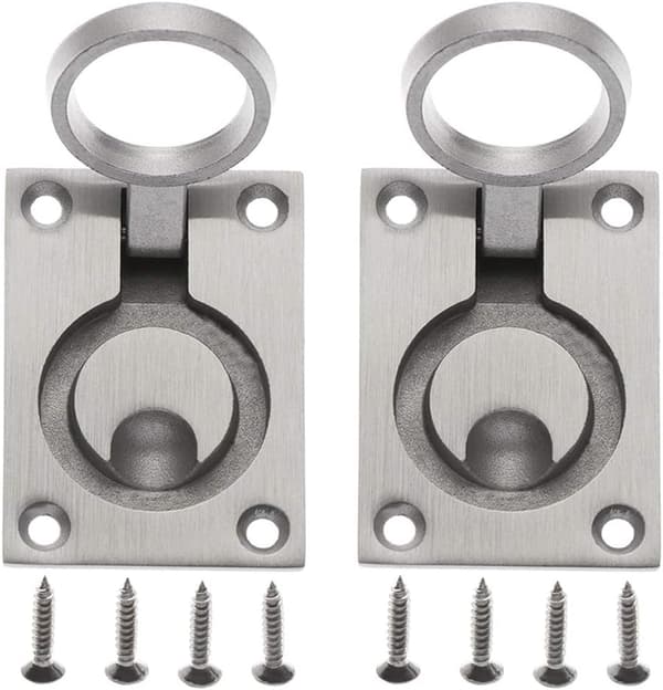 2-pack lucka handtag lucka skåp dold handtag rostfritt stål marin båt yacht lucka lås