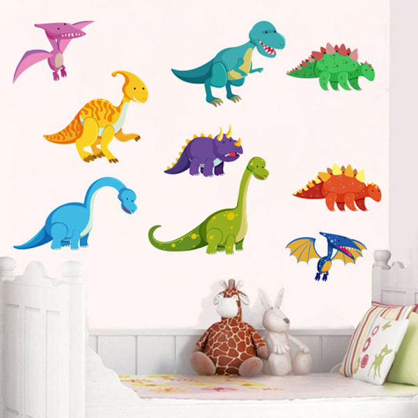 Dinosaur Veggklistremerke - Veggdekorasjon for Barn
