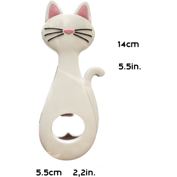 Kreativ magnetisk kattformad flasköppnare, bärbar vinöppnare