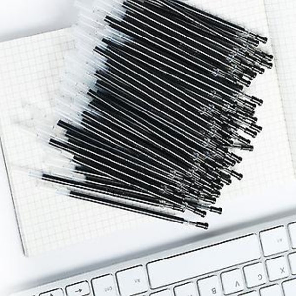 80 stk. Gel Pen Refill Sæt Sort Blå Rød Blæk Kuglepen Bullet Tip 0,5 mm Skole Kontor Skriveartikler Papirvarer (Rød)