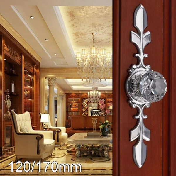 6PCS krystalldiamant glasshåndtak 170mm lang dørhåndtak, skuff,
