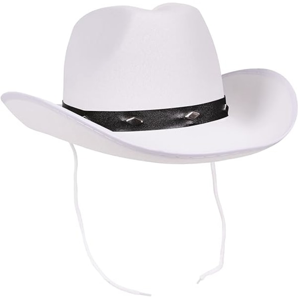 Cowboyhatt med dragkedja, cowboyhatt för män och kvinnor, filtcowboy