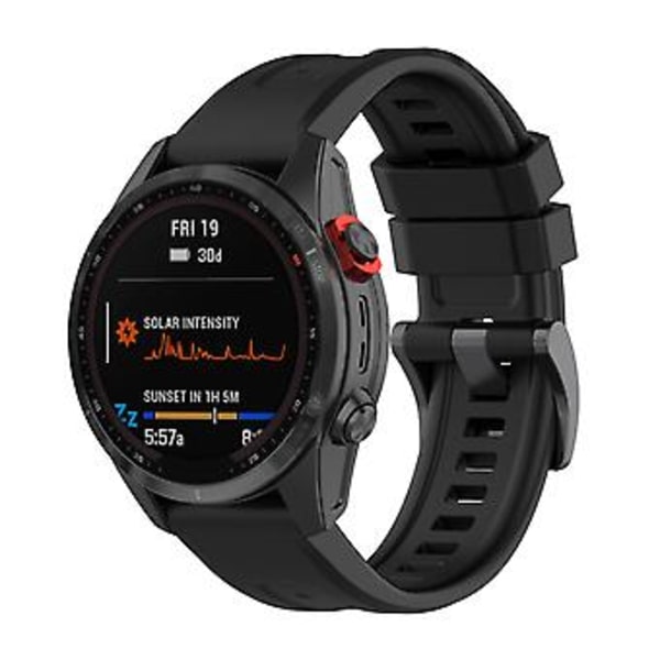 Silikon Urrem til Garmin Fenix 7S (Sort)