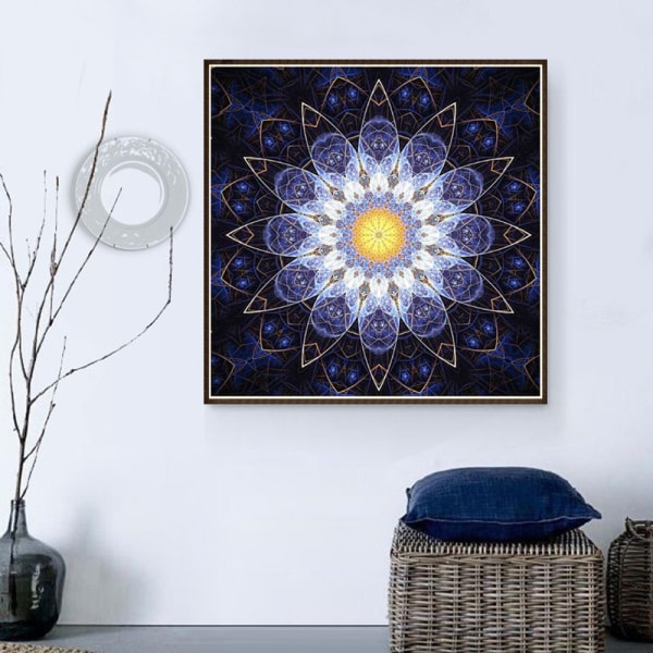 30 x 40 cm, Fleurs de Datura Diamond Painting Broderie Diamant