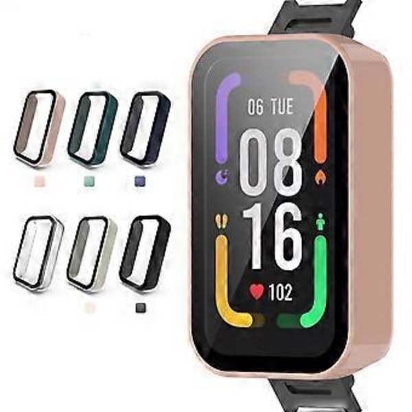 Hårdskal Tempered Glass Skærmbeskytter Case Bumper Cover til Readme Band Pro (Hvid)