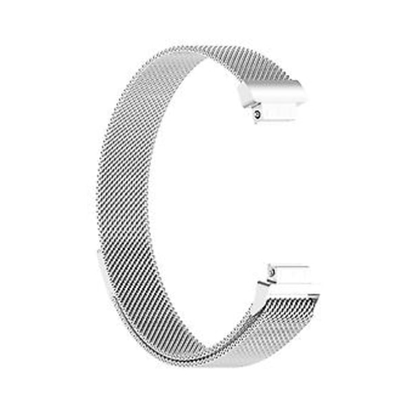 Til Fitbit Inspire 2 Milanese Urrem L (Sølv)