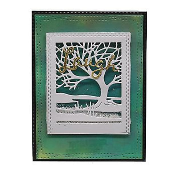 Träd Metall Skärformar Schablon DIY Scrapbooking Album Stämpel Papper Kort Embossing ( )