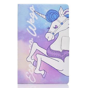 Læder Tablet Etui Til Samsung Galaxy Tab A9+ (Pink Hest)