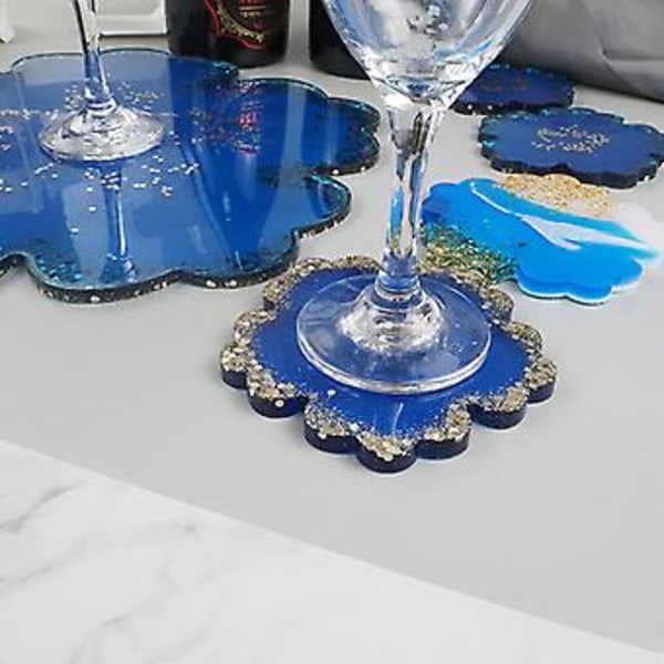 5 stk. Gartful Store Silikone Blomsterbrikker Forme Epoxy Resin Støbeforme
