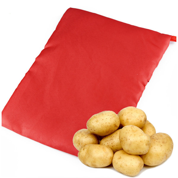 Mikrovågsugnspåse för potatis, 2-pack återanvändbara påsar för bakning i mikrovågsugn