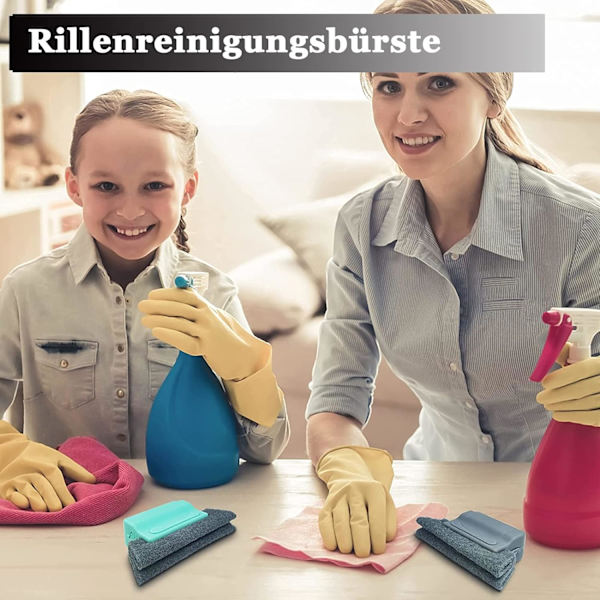 3-spåriga rengöringsborstar och 6 reservdynor för rengöring av all majs