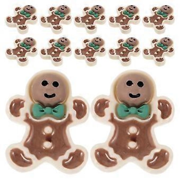 40 stk Pepperkake-mann Former Resin Pepperkake-mann Dekor Juler DIY Layout