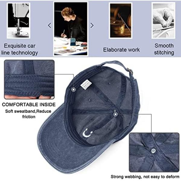 Unisex Baseball Cap Mænds Cap Kvindernes Cap Justerbar Bomuld Sport