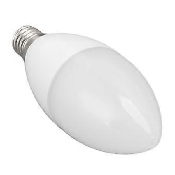 LED-lampa Ljuskontroll 5000K C37 E14 5W Ögonskyddande Vit Belysning för Heminredning