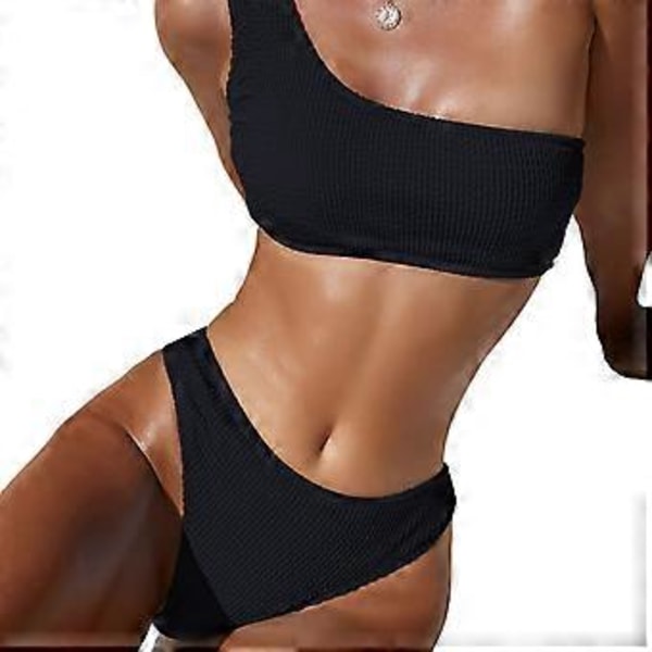 Bikinier Sexet Kvinder Badedragt Push Up Bandage Brasiliansk Bikini Folder Kvinde Badetøj Bikinier Badedragter Strandtøj Sæt Sort M(M Sort)