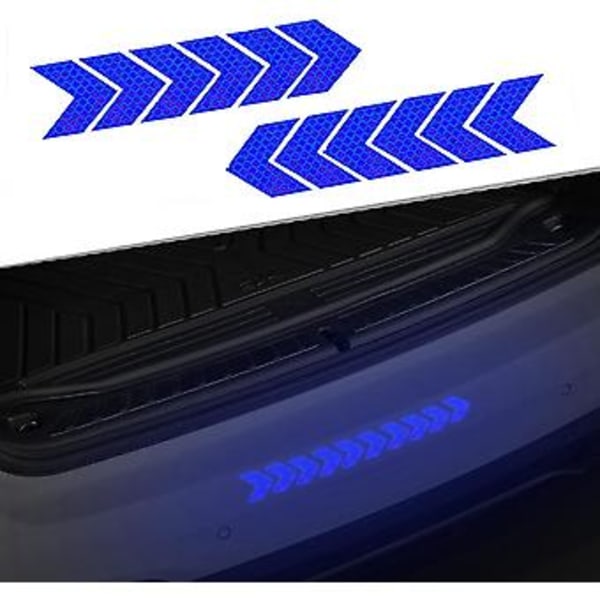 JUSCH Universelle Refleksdekaler for Bil Super Refleksende Klistremerker for Bumper, Side, Pil Anti-Kollisjonsstriper Advarsels Refleksdekaler, Motorsykler