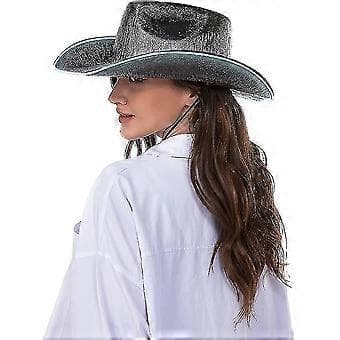 Valaiseva Space Cowboy Cowgirl -hattu (musta)