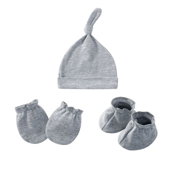 Nyfødt bomullslue Nyfødt babylue, bjørneører og elastisk