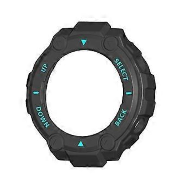 Passar för A mazfit Rex Pro Smartwatch Skyddande Skal (Svart Blå)