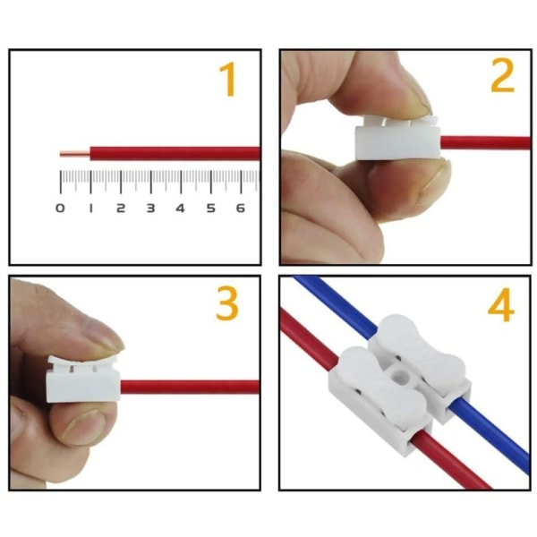 240 stk terminalblokk 10A hurtigterminalblokk, hurtigkobling,