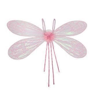 Cicadevinge Guldsmedevinge Lysende Elvervinge LED Engelvinge Prinsessevinge Halloween Kostumevinge til Kvinder Piger Pink (Pink)