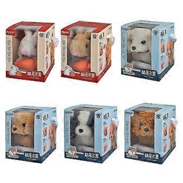 Robot Hvalp, Min Realistiske Robot Hvalp Milow Realistisk Gående Teddy Plys m/ Æske (Bichon Frise)