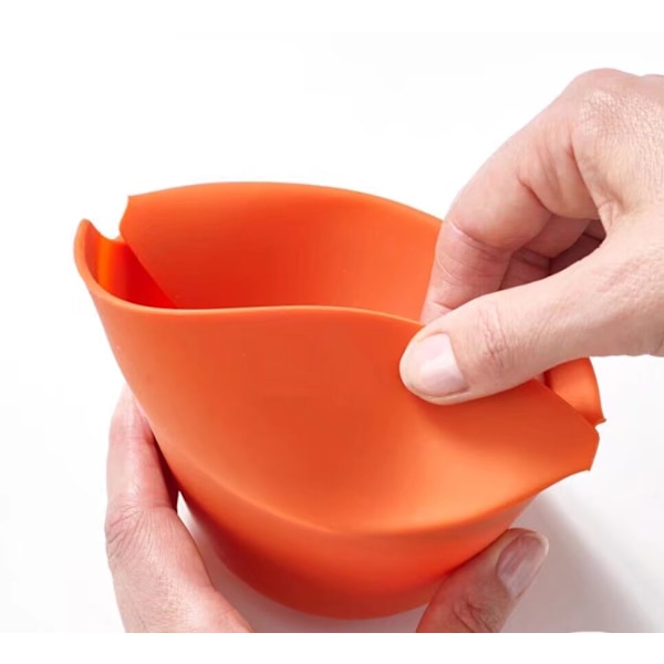 2 mikrovågsugnspopcornrör - orange/grå*