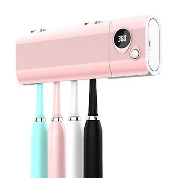 Smart Tandborsthållare Väggmonterad Tandborste Sterilisator Med Timerfunktion Tandborste För Babyflickor Grön