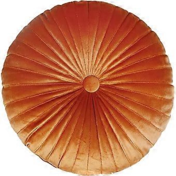Pyöreä kurpitsatyyny lattialle, paksu tatamityyny, toimistotuolin tyyny (khaki) (oranssi)