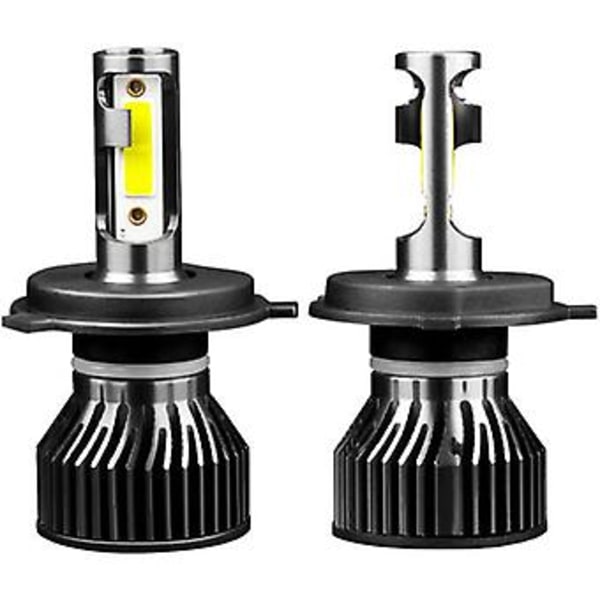 2 kpl Auton LED-ajovalot LED-ajovalosarja Kaikki yhdessä muunnossarja H4 HB2 9003 50W IP68 Vedenpitävä, Malli: Musta