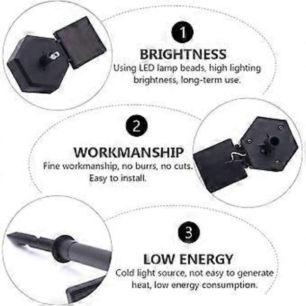 2-pack LED Solarlampor Snögubbe Trädgårdslampor Juldekoration (Rosa)