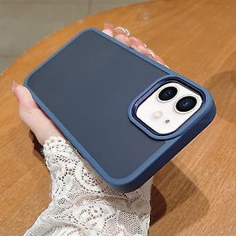 PC + TPU Telefonfodral för iPhone 12 / 12 Pro (Marinblå)