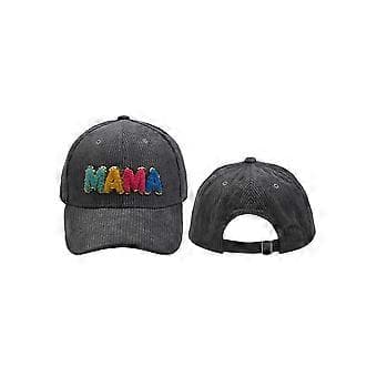 Baseballkasket til kvinder Mama Mom 3D Patch Broderet Justerbar Snapback Trucker Hat (mørkegrå)