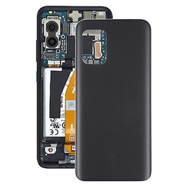 Glasbatteribackcover för Asus Zenfone 8 ZS590KS (Frostad Svart)