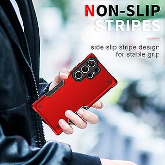 Anti-slip Armor Case til Samsung Galaxy S23 Ultra 5G (Blå)