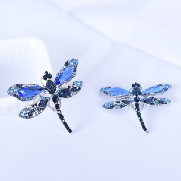 1 st Vintage Kvinnors Strass Brosch, Blå Brosch Sländbrosch