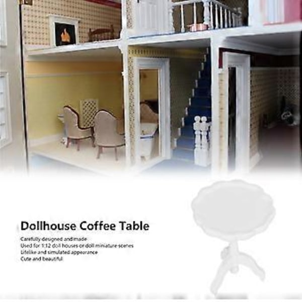 1:12 Dukkehus Sofabord DIY Dukkehus Spisestue Te Bord Møbel Model Dekoration