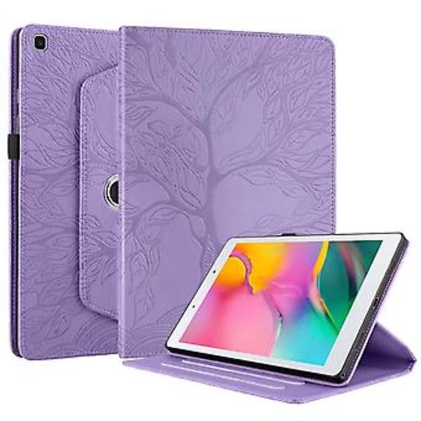 Lærtablettveske for Samsung Galaxy Tab A 8.0 2019 / T290 (Lilla)