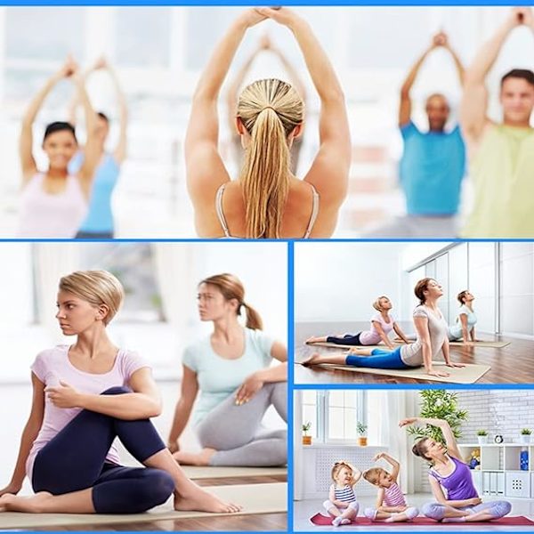 2 par kvinners yogasokker, Pilates-sokker med tær, kvinners sklisikre yogasokker, for sportsdans B