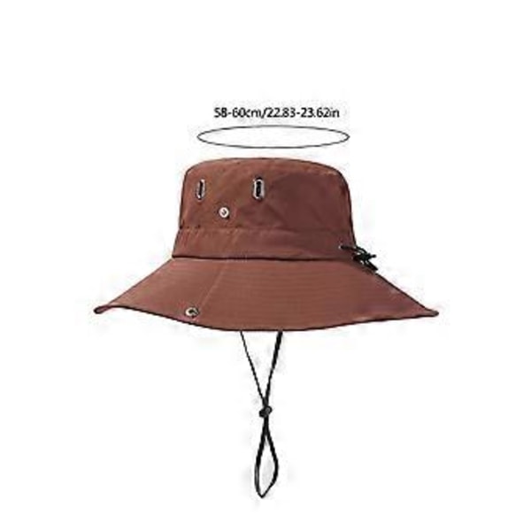 Bjergbestigningshat med bred skygge, åndbar solskærm, fiskerhat til sommer udendørs aktiviteter ArmyGreen (ArmyGreen)