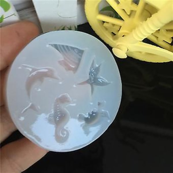 Silikoneform Søhest Musling Søstjerne Resin Form Slik Chokoladeforme